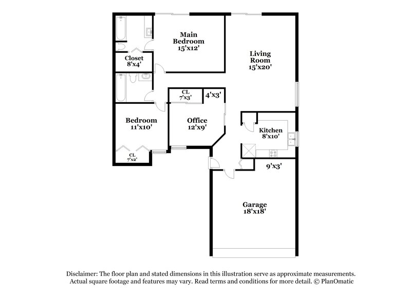 1,915/Mo, 2004 Helm Ln Valrico, FL 33594 Floorplan View