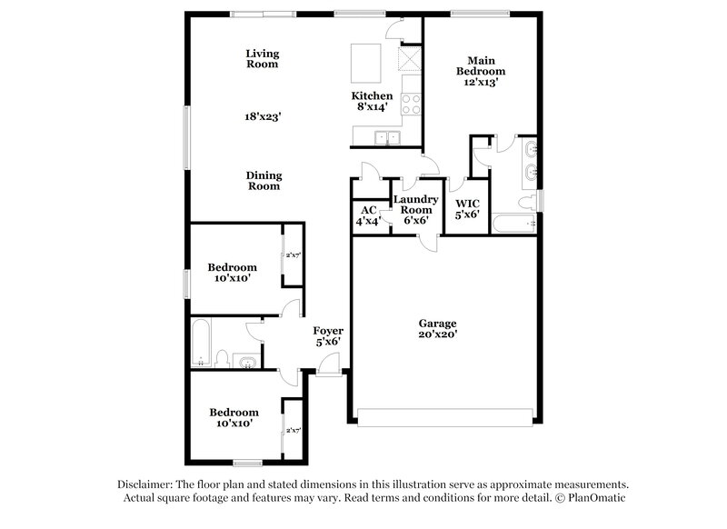 2,160/Mo, 11531 Southern Creek Dr Gibsonton, FL 33534 Floor Plan View