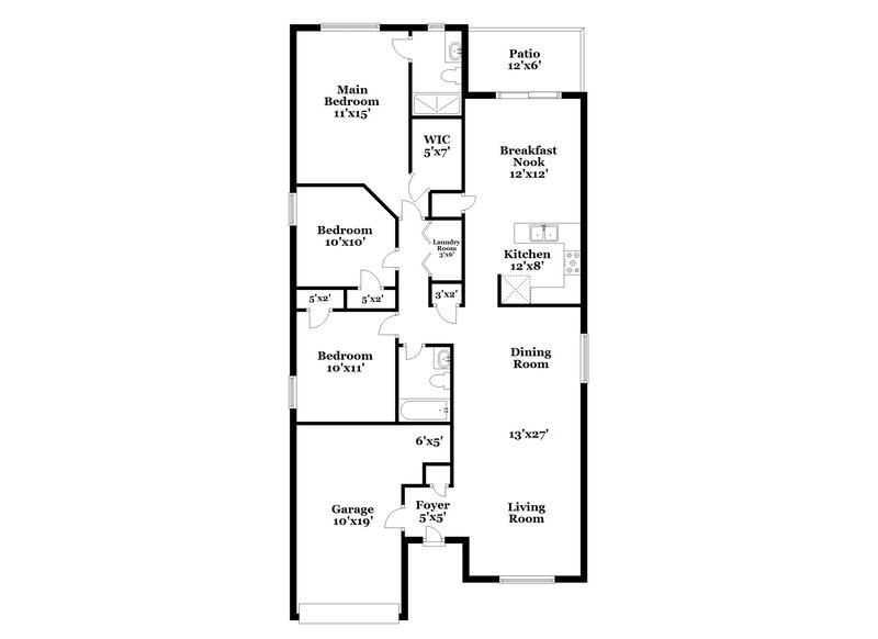 3,520/Mo, 1831 Coyote Pl Brandon, FL 33511 Floor Plan View