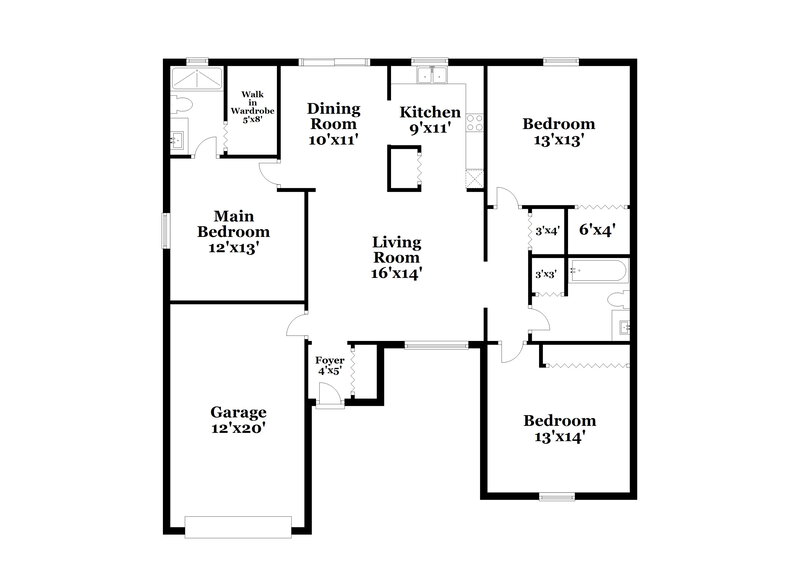 3,710/Mo, 13244 Prestwick Dr Riverview, FL 33579 Floor Plan View