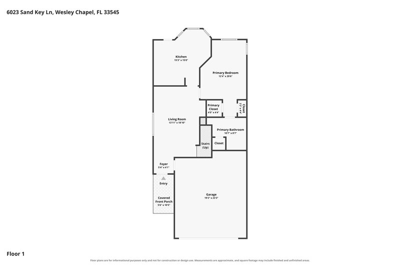 2,265/Mo, 6023 Sand Key Ln Wesley Chapel, FL 33545 Floorplan View