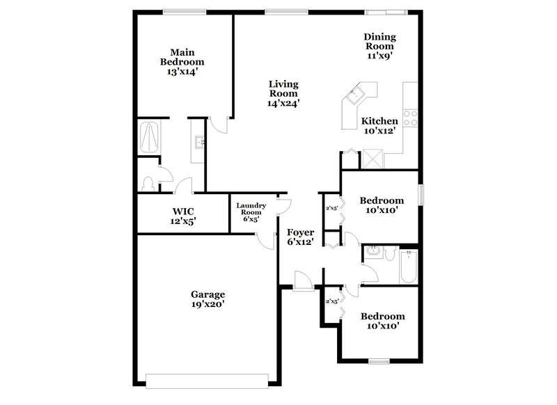 2,350/Mo, 742 Star Pointe Dr Seffner, FL 33584 Floor Plan View
