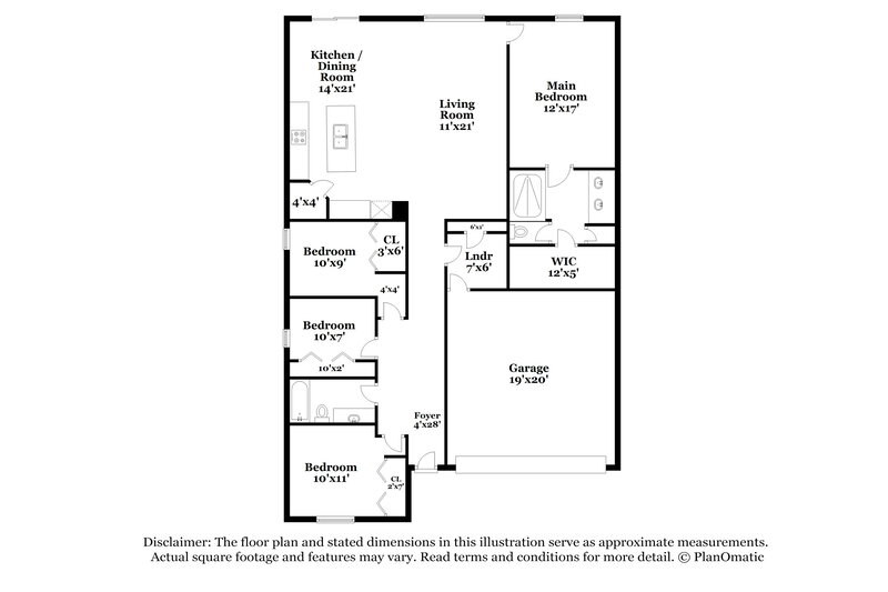 2,145/Mo, 7005 Trent Creek Dr Ruskin, FL 33573 Floor Plan View