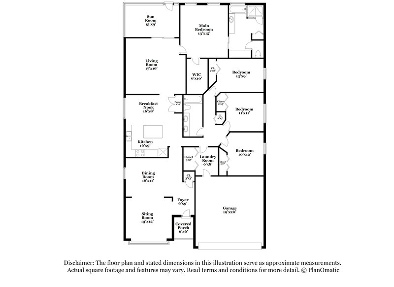 2,225/Mo, 315 Delwood Breck St Ruskin, FL 33570 Floor Plan View