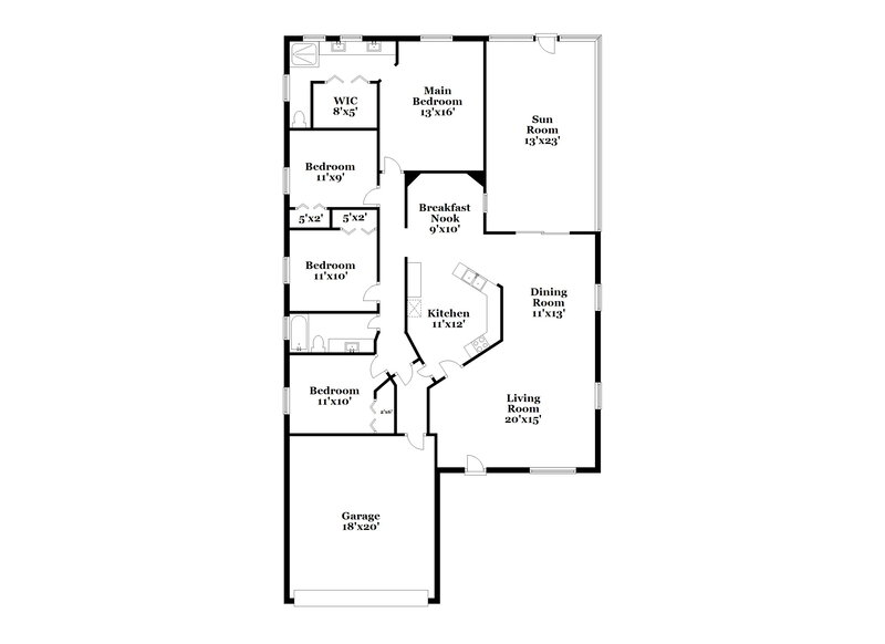 2,255/Mo, 6013 Crickethollow Dr Riverview, FL 33578 Floor Plan View