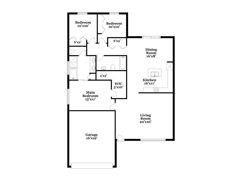 3,760/Mo, 603 Wave Crest Cir Valrico, FL 33594 Floor Plan View