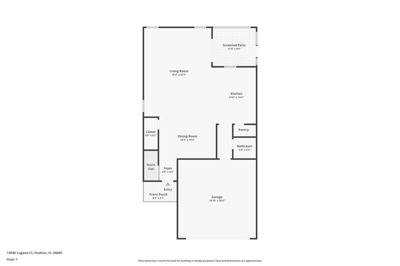 2,220/Mo, 13946 Lugano Ct Hudson, FL 34669 Floor Plan View