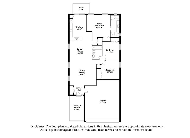 2,200/Mo, 14911 Stag Creek Cir Lutz, FL 33559 Floor Plan View