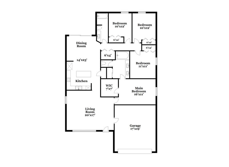 2,170/Mo, 912 15th St NE Ruskin, FL 33570 Floor Plan View