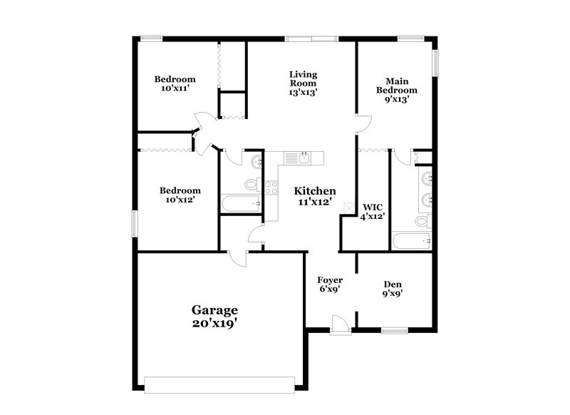2,365/Mo, 416 Sangria Dr Valrico, FL 33594 Floor Plan View