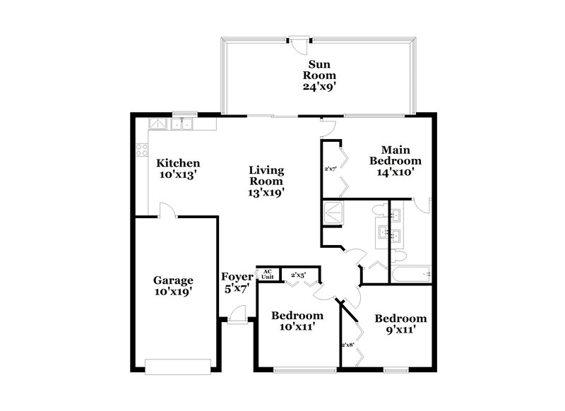 2,090/Mo, 12420 Dawn Vista Dr Riverview, FL 33578 Floor Plan View