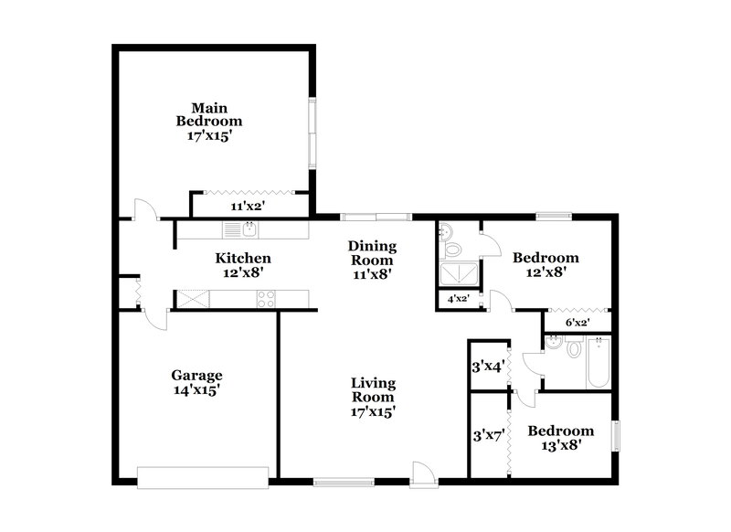 2,160/Mo, 1038 Bridlewood Way Brandon, FL 33511 Floor Plan View