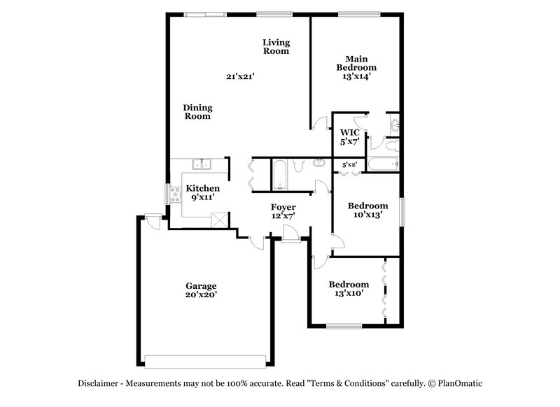 2,370/Mo, 814 Settlers Rd Tampa, FL 33613 Floor Plan View