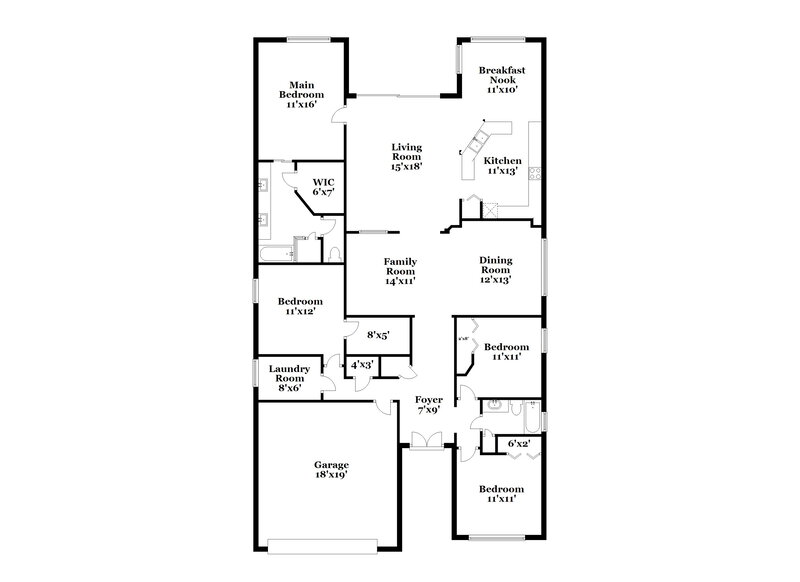 2,610/Mo, 1221 Barclay Wood Dr Ruskin, FL 33570 Floor Plan View