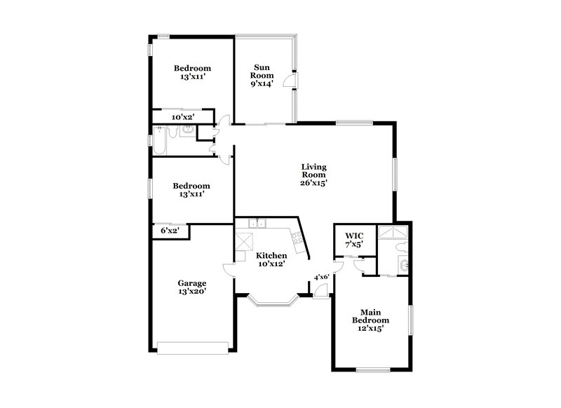 3,120/Mo, 9136 Lometa Ln Port Richey, FL 34668 Floor Plan View