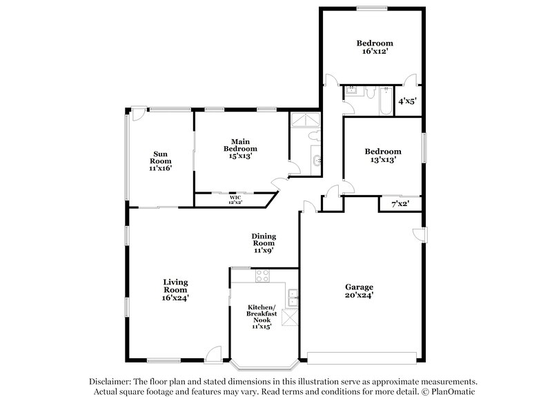 1,960/Mo, 7629 Bramblewood Dr Port Richey, FL 34668 Floor Plan View