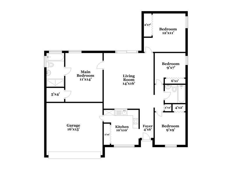 3,770/Mo, 5910 Erhardt Dr Riverview, FL 33578 Floor Plan View