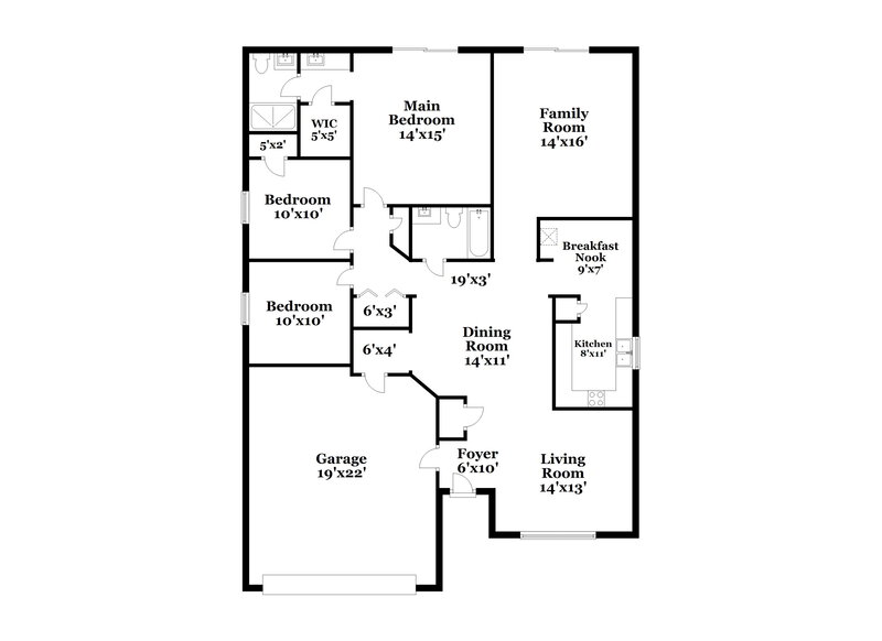2,270/Mo, 24734 Silversmith Dr Lutz, FL 33559 Floor Plan View