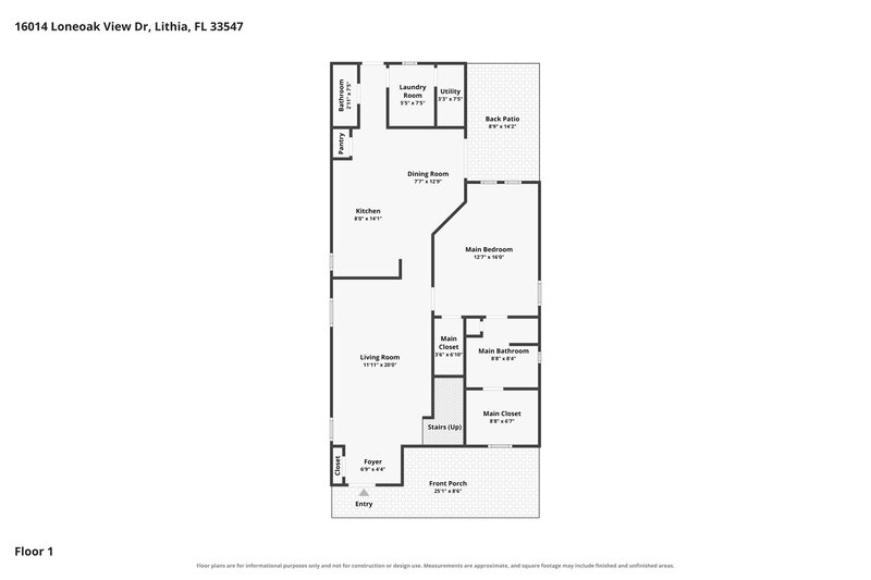 0/Mo, 16014 Loneoak View Dr Lithia, FL 33547 Floor Plan View