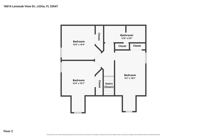 0/Mo, 16014 Loneoak View Dr Lithia, FL 33547 Floor Plan View 2