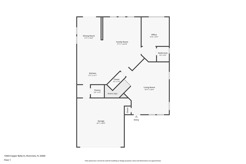 2,345/Mo, 13503 Copper Belly Ct Riverview, FL 33569 Floorplan View
