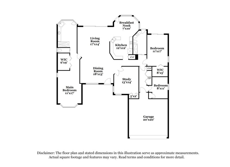 2,370/Mo, 14525 Pimberton Dr Hudson, FL 34667 Floor Plan View