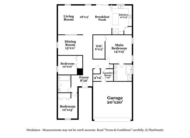 3,270/Mo, 4300 Fieldview Cir Wesley Chapel, FL 33545 Floor Plan View
