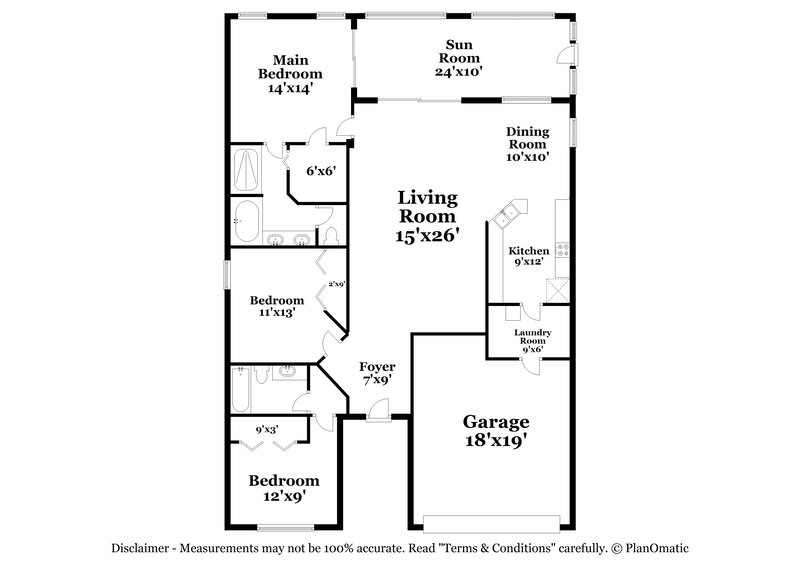 2,290/Mo, 13738 Ogakor Dr Riverview, FL 33579 Floor Plan View