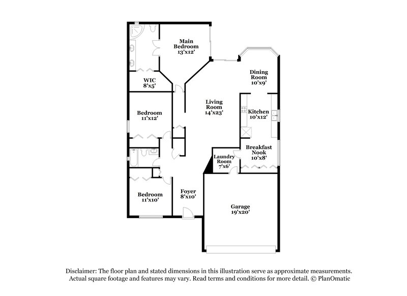 2,435/Mo, 1735 Wakefield Dr Brandon, FL 33511 Floor Plan View