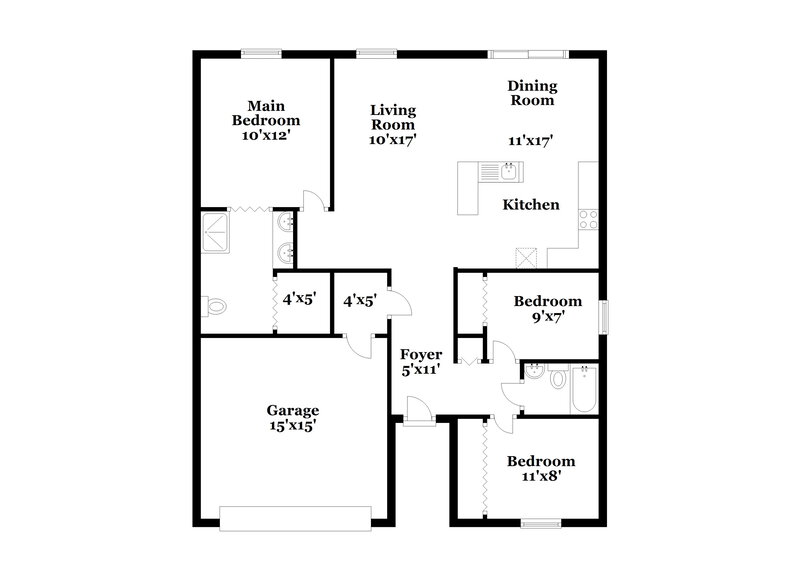 2,270/Mo, 817 Parsons Pointe St Seffner, FL 33584 Floor Plan View