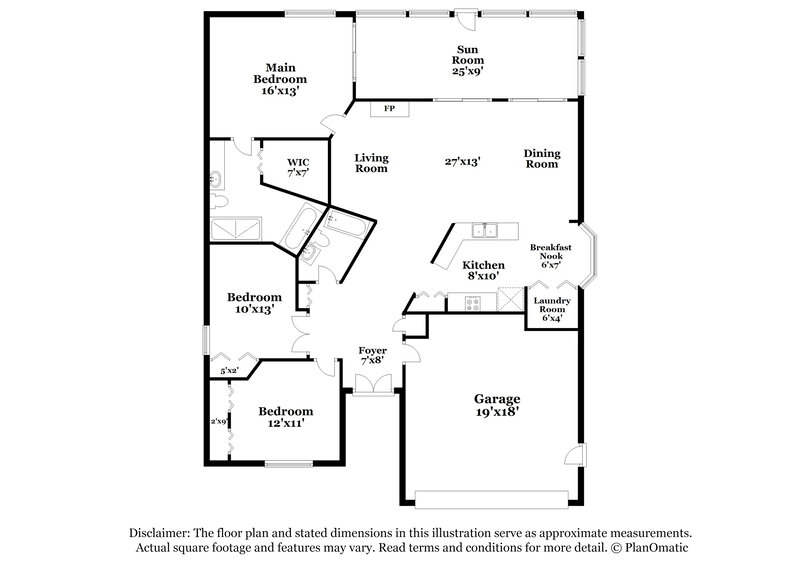 1,985/Mo, 8046 Hathaway Dr New Port Richey, FL 34654 Floor Plan View