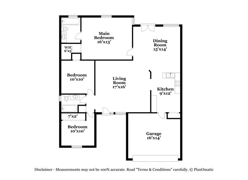 2,190/Mo, 1408 Windjammer Pl Valrico, FL 33594 Floor Plan View