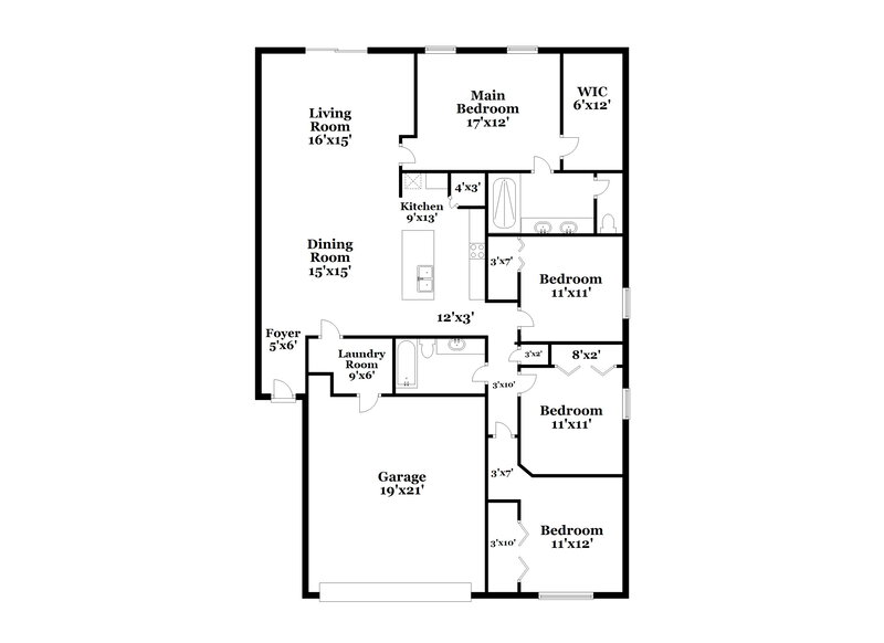 4,030/Mo, 6714 Trent Creek Dr Ruskin, FL 33573 Floor Plan View