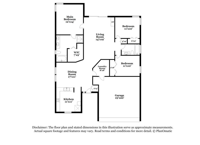 2,215/Mo, 10243 Allenwood Dr Riverview, FL 33569 Floor Plan View