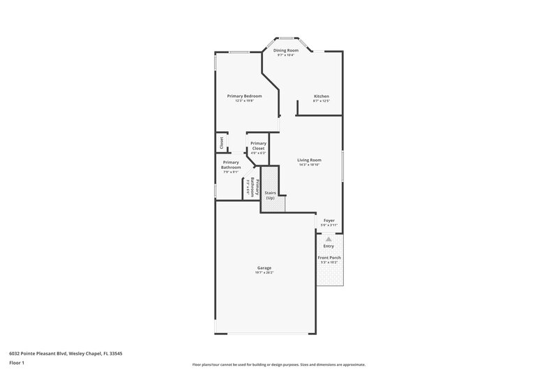 2,140/Mo, 6032 Pointe Pleasant Blvd Wesley Chapel, FL 33545 Floor Plan View