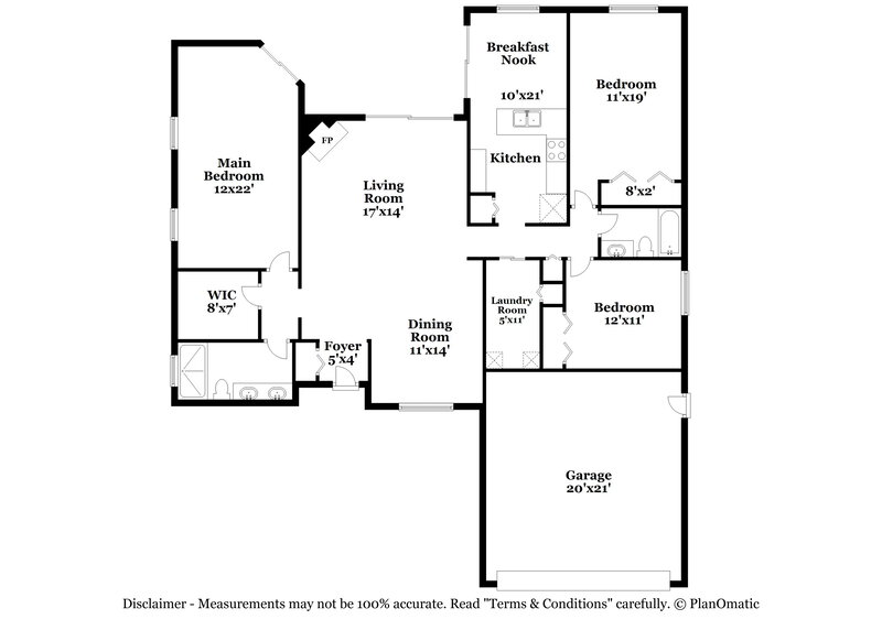 2,465/Mo, 4617 Parkway Blvd Land O Lakes, FL 34639 Floor Plan View