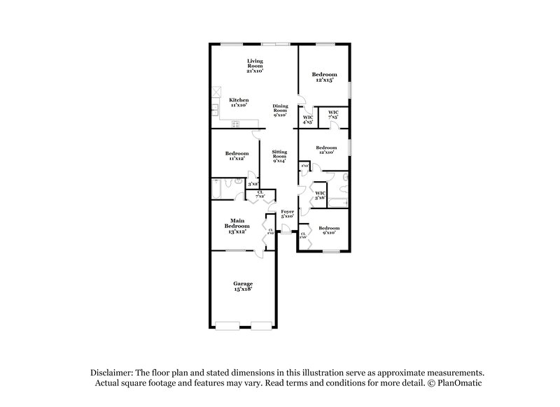 2,420/Mo, 3277 Fox Lake Dr Tampa, FL 33618 Floor Plan View