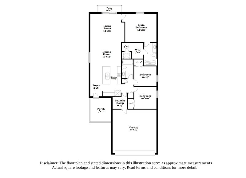 1,930/Mo, 7240 Salt River Ave Sun City Center, FL 33573 Floor Plan View