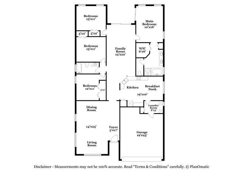 2,615/Mo, 9709 White Barn Way Riverview, FL 33569 Floor Plan View