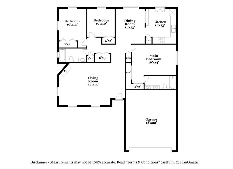 2,590/Mo, 1418 High Knoll Dr Brandon, FL 33511 Floor Plan View
