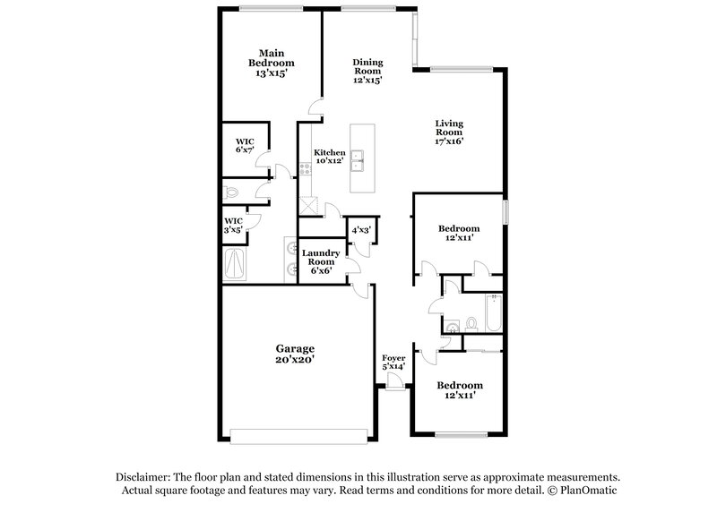 2,280/Mo, 1003 Coastal Hammock Ave Ruskin, FL 33570 Floor Plan View