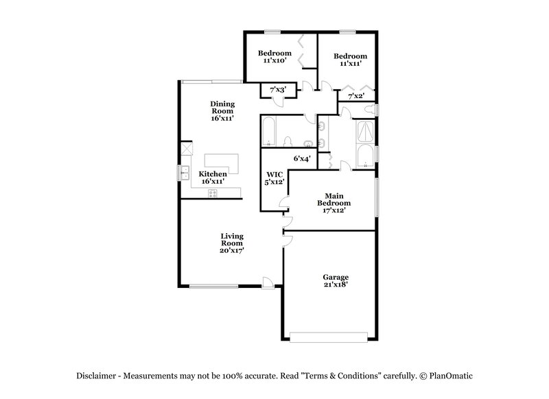 2,395/Mo, 2525 Deer Forest Dr Lutz, FL 33559 Floor Plan View