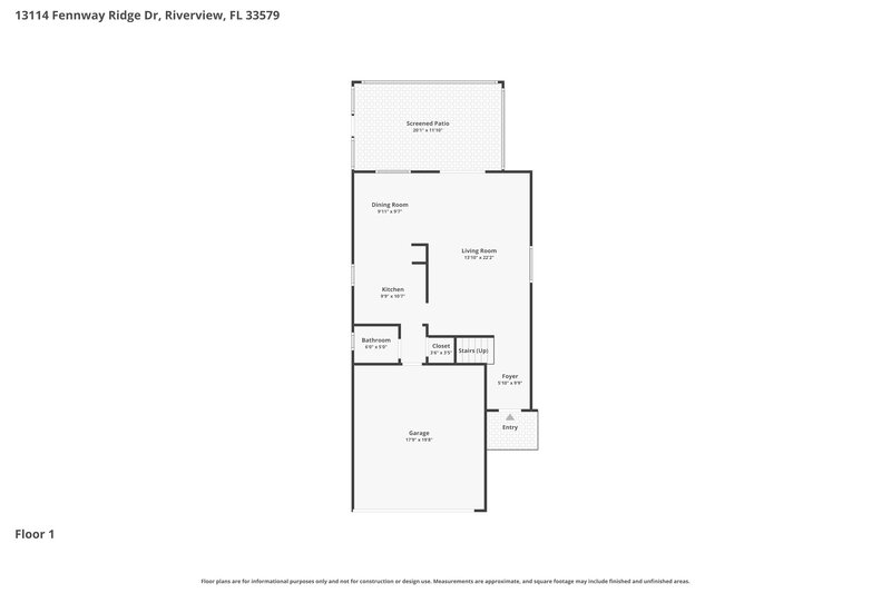 2,245/Mo, 13114 Fennway Ridge Dr Riverview, FL 33579 Floor Plan View