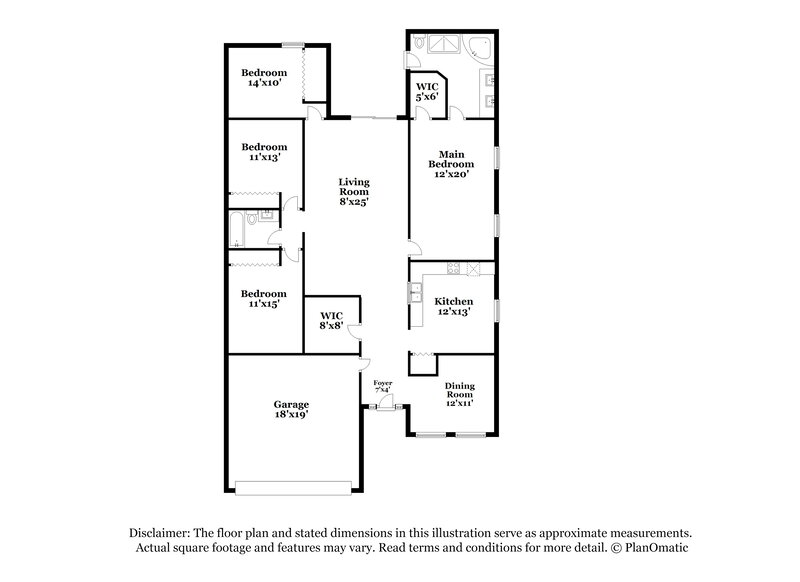 2,550/Mo, 7006 Monarch Park Dr Apollo Beach, FL 33572 Floor Plan View