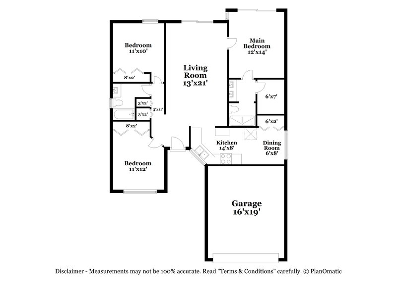 2,430/Mo, 5312 Southwick Dr Tampa, FL 33624 Floor Plan View