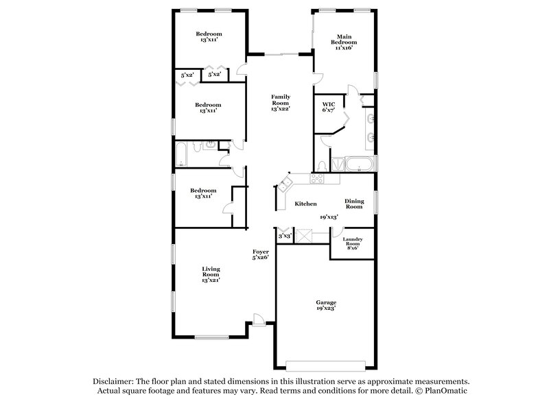 2,225/Mo, 1464 Lake Shore Ranch Dr Seffner, FL 33584 Floorplan View