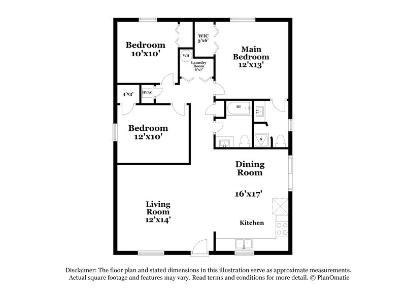 2,040/Mo, 3610 N 56th St Tampa, FL 33619 Floorplan View