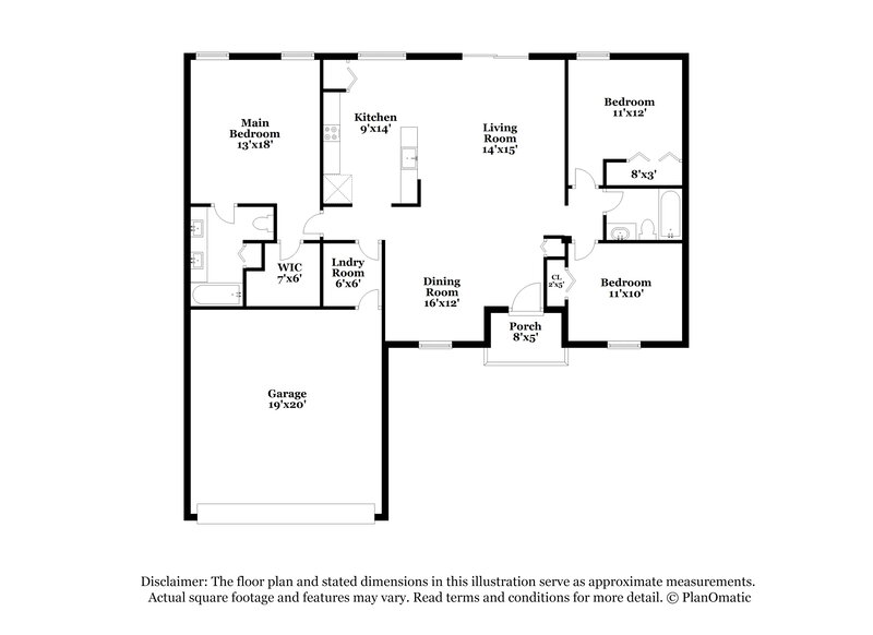 2,970/Mo, 5616 Brookdale Way Tampa, FL 33625 Floor Plan View