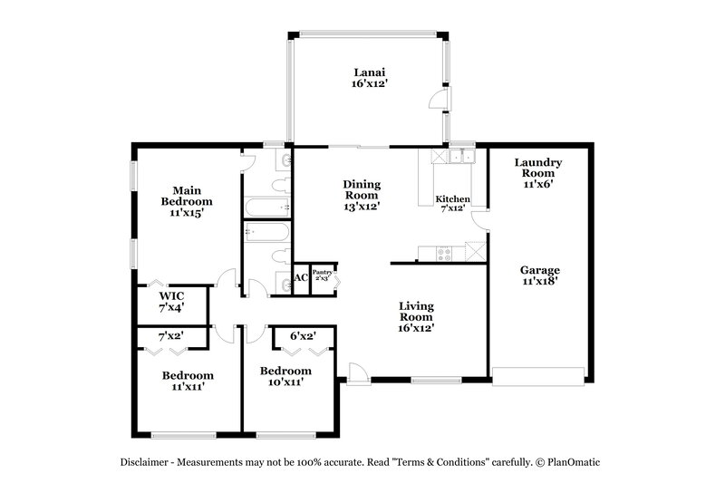 3,540/Mo, 904 Briarcliff Dr Valrico, FL 33594 Floor Plan View