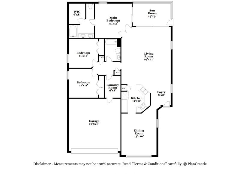 2,190/Mo, 12721 Bramfield Riverview, FL 33579 Floor Plan View